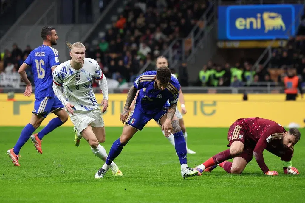 哈兰德对阵意大利的惊艳表现